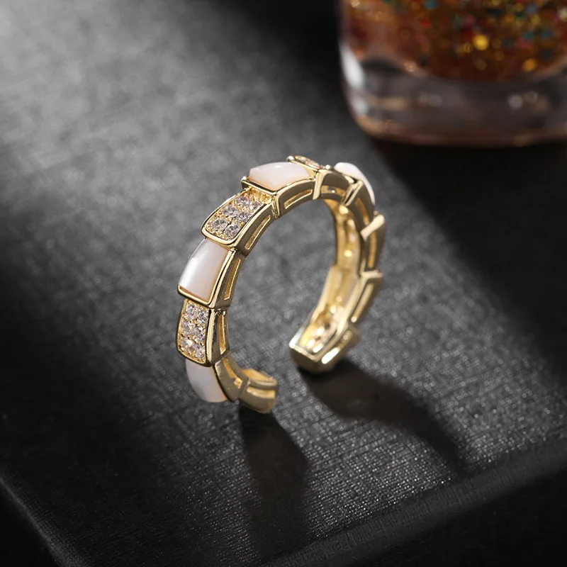 

Shell Bone shaped Adjustable Open Rings for Women Jewelry Fashion Gifts