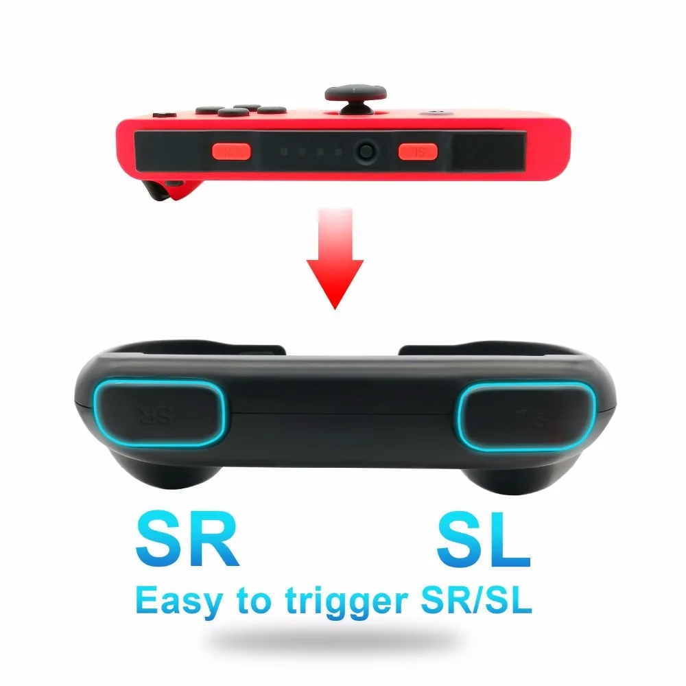Игровые аксессуары NS Joycon, держатель, расширенная ручка, кронштейн, контроллер, ручка NS, джойстик, рукоятка, для пульта, Joy-Con