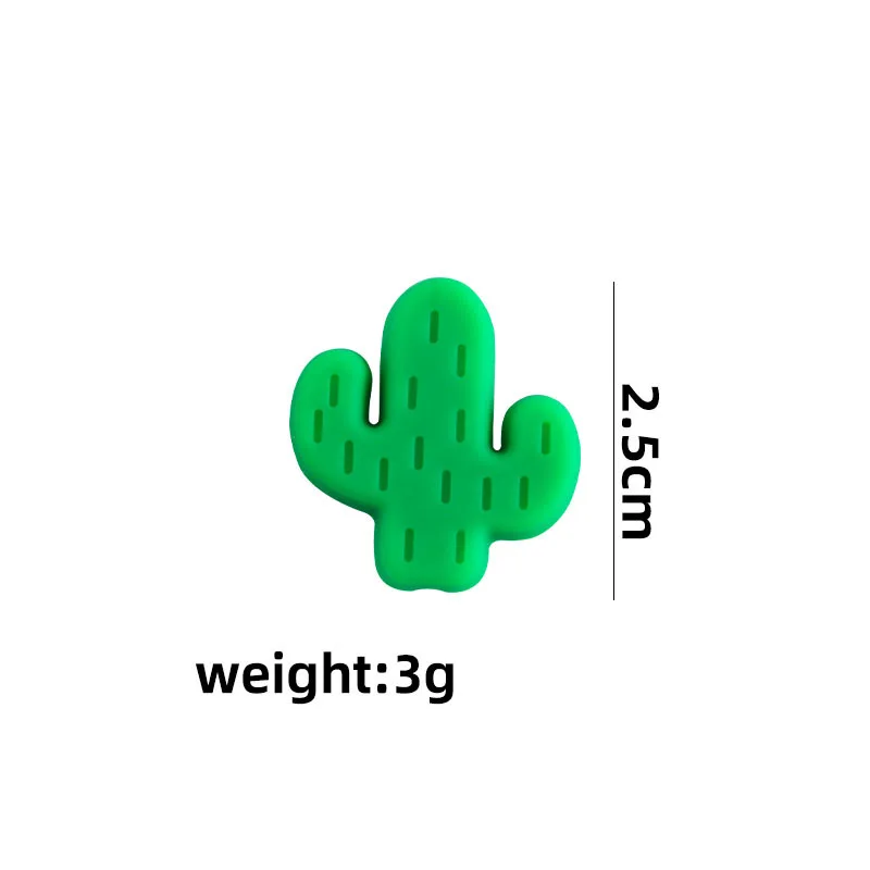 Kissteether-chupete de silicona de grado alimenticio sin BPA para reci&eacute;n nacidos, mordedor de Cactus para beb&eacute;s, 5 uds.-5