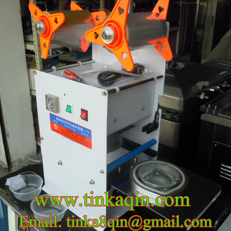 FGJ-Y1-1 semi-automatic capping machine Milk tea sealing Jelly plastic box tray cup Sealer Packing Machi | Бытовая техника