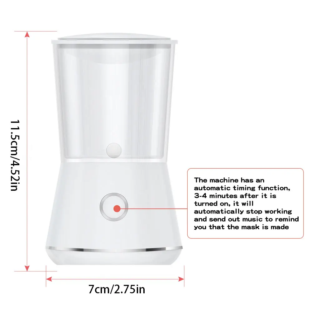 

Face Mask Maker Machine Facial Treatment DIY Automatic Fruit Natural Vegetable Collagen Home Use Beauty Salon SPA Care Eng Voice