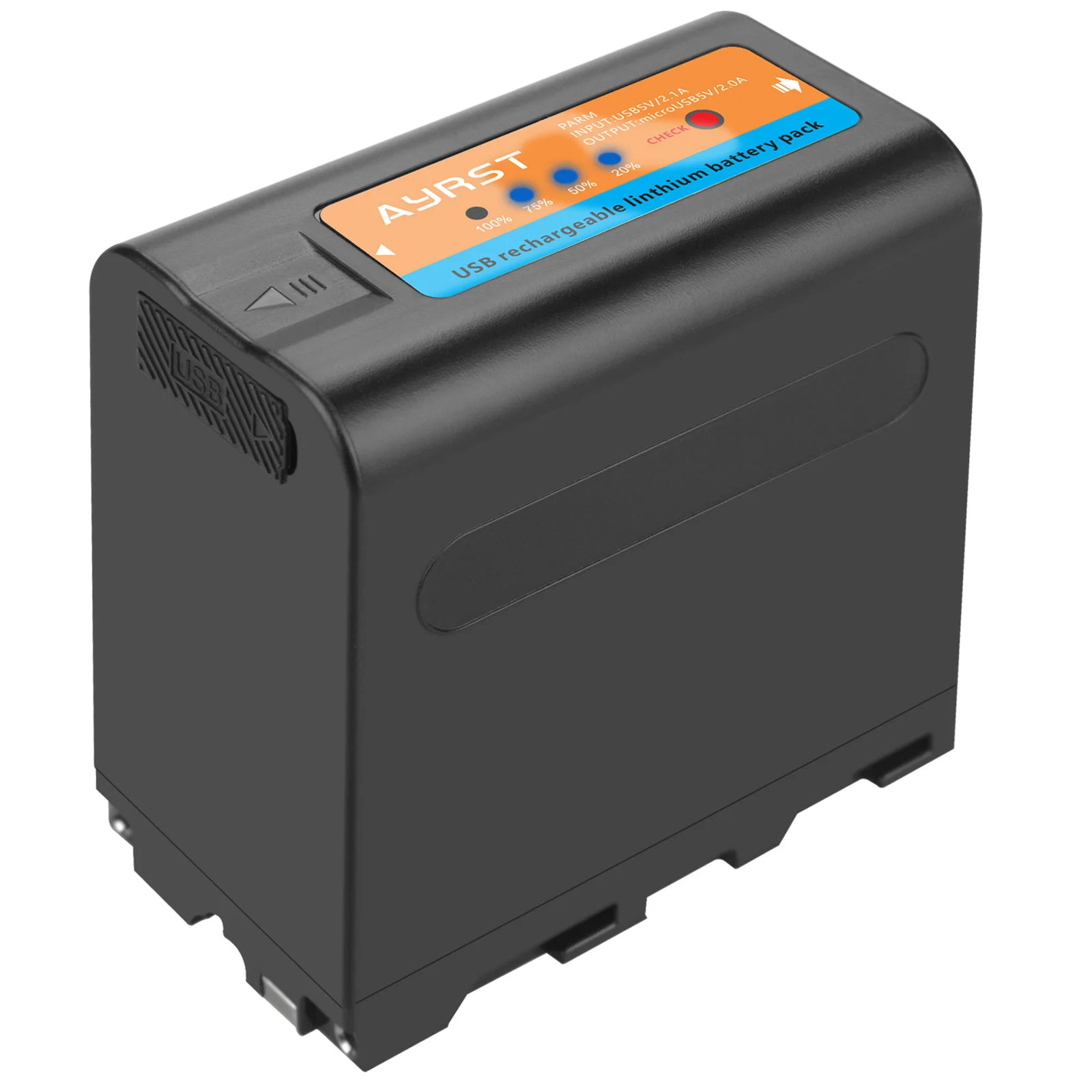 8800mAh NP-F980 NP-F970 F960 Battery with USB Cable LED Indicator for Sony F550 F570 F750 F770 MC1500C Video Light | Электроника