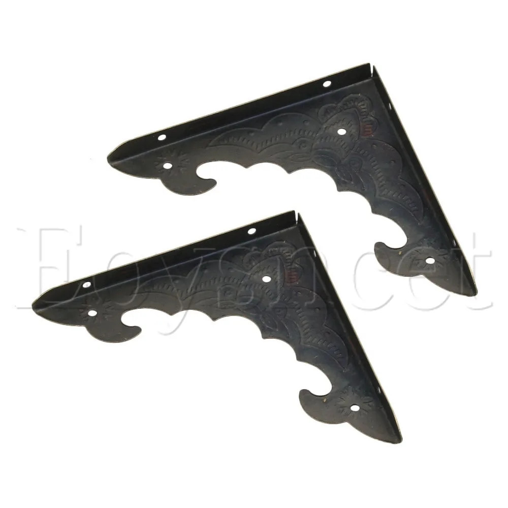 10 шт бронзы летучая мышь шаблон металлическая коробка угловая Защитная крышка