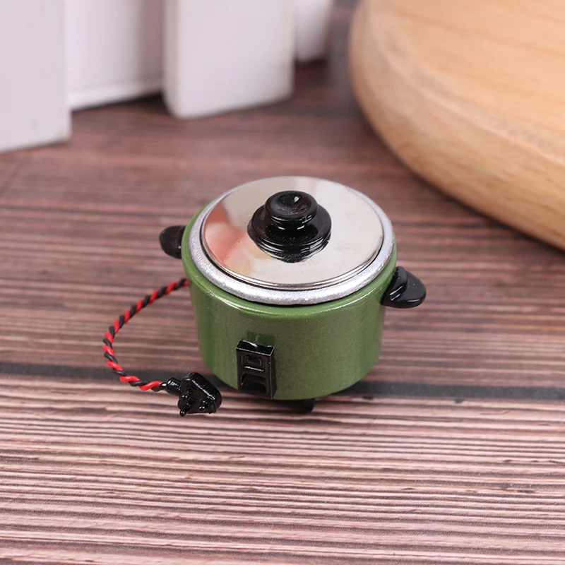 1 шт. 1:12 DIY миниатюрная белая черная рисоварка кухонные аксессуары украшение для