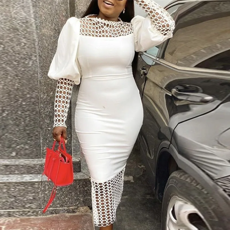 Белое сексуальное облегающее вечернее платье для женщин элегантные вечерние