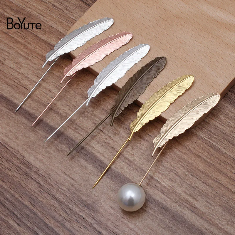 BoYuTe по индивидуальному заказу (200 шт./лот) металлическая Латунь 12*52 мм перо штырь