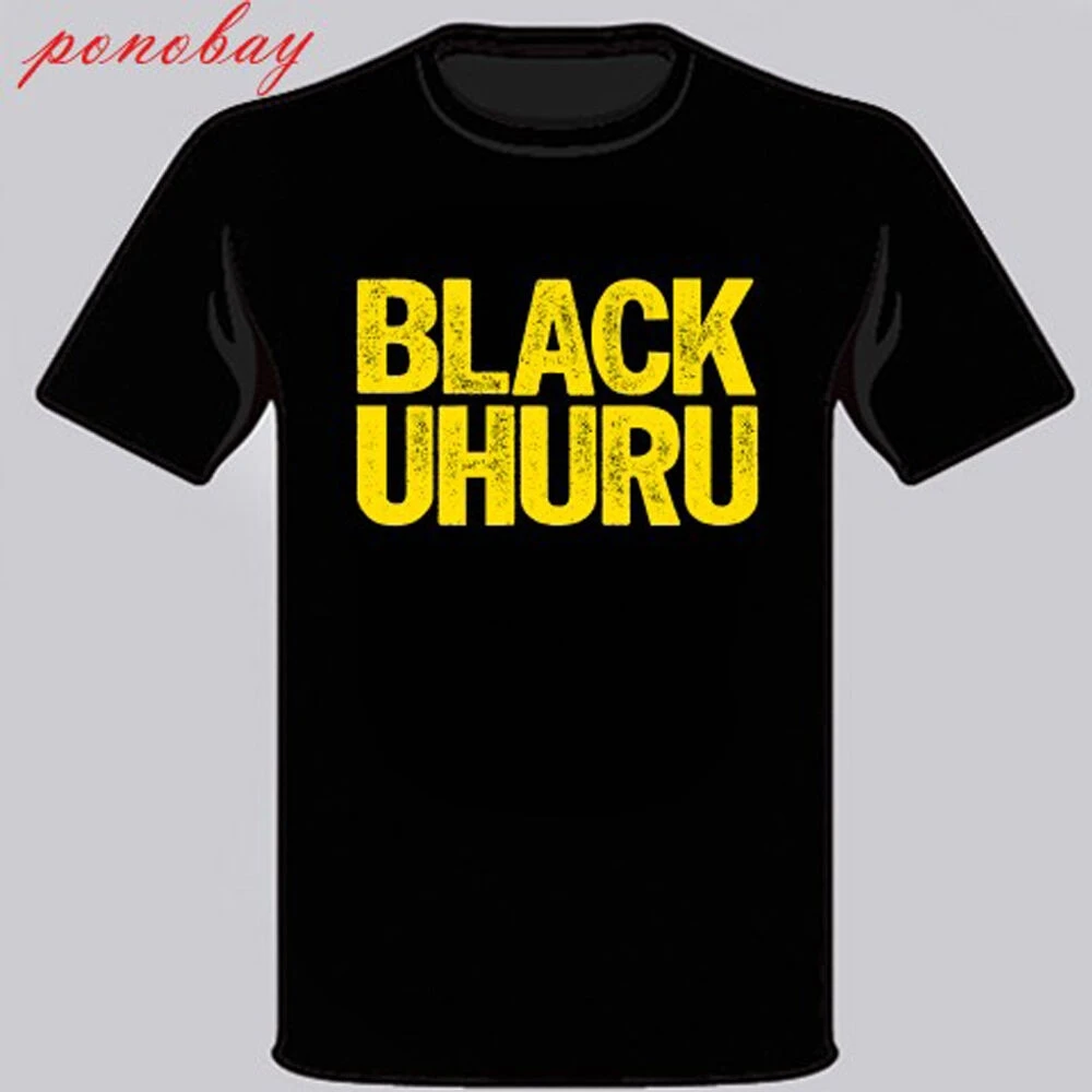 Новая Черная Мужская футболка Uhuru Reggae Band с логотипом размер от S до 3XL|Мужские