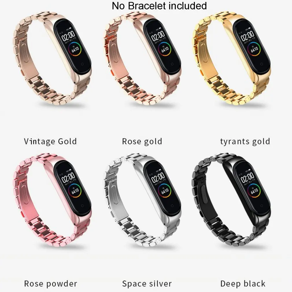 

General Stainless Steel Bracelet Strap For Bracelet 3/4/5/6 Watch Accessories Replacement Strap