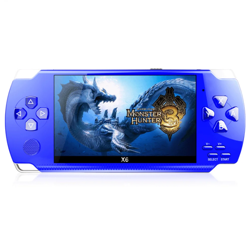 

Новая портативная игровая консоль X6, портативный игровой плеер с экраном 4,3 дюйма, реальная поддержка 8 ГБ для игр PSP, камер, видео, электронны...