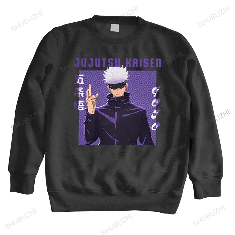 

Jujutsu Kaisen Men sweatshirts Pre-shrunk Cotton sweatshirt Anime Manga Satoru Gojou hoodie Casual hoody Gift drop shipping