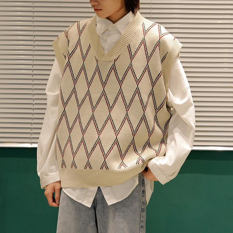 Новый жилет свитер мужской классический полосатый без рукавов со стразами