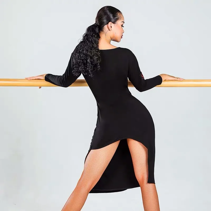 Платье для латинских танцев одежда тренировок взрослых профессиональное платье