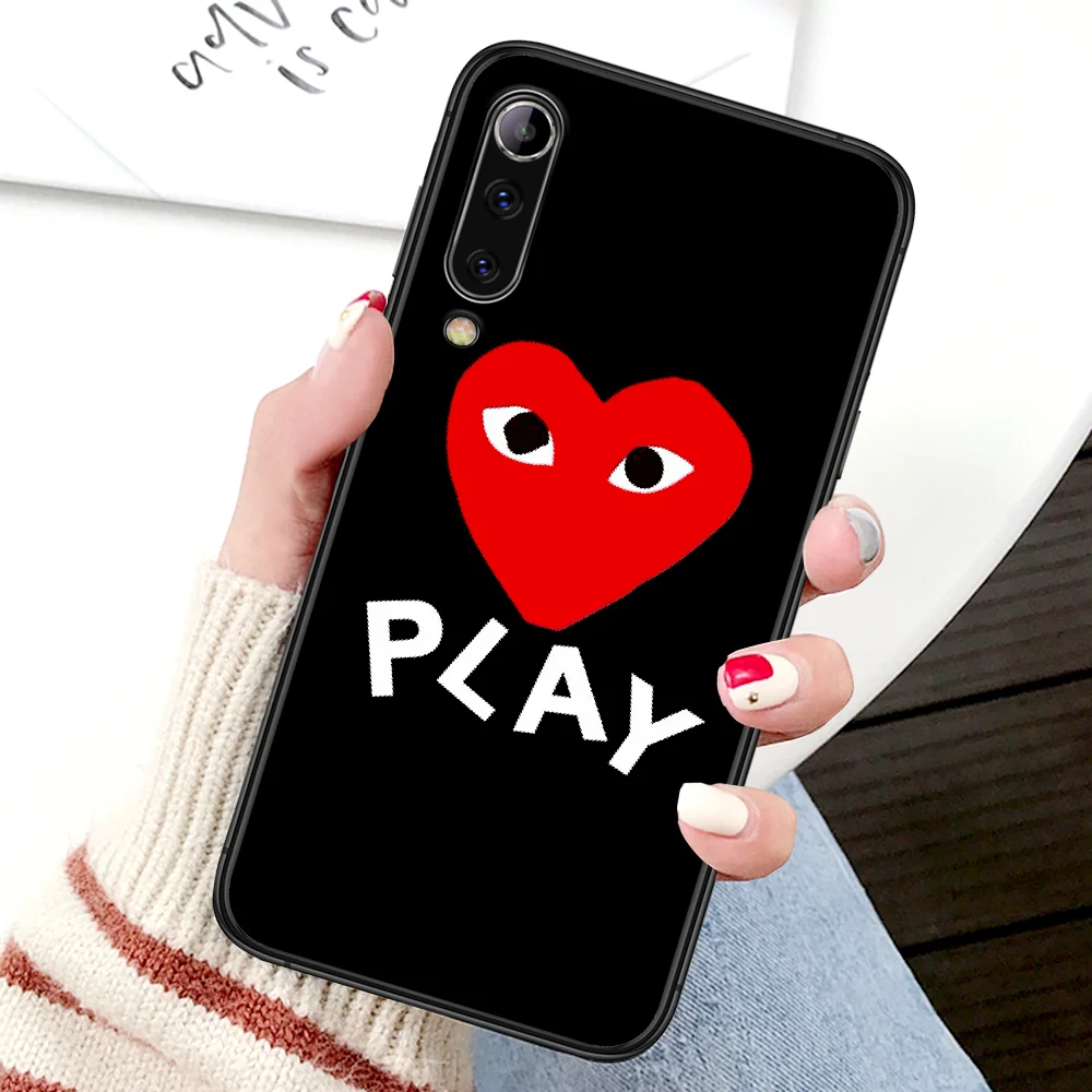 

Fashion Play Brand Phone Case For Xiaomi Mi Note 10 A3 9 MAX 3 A2 8 9 Lite Pro Ultra black Waterproof Soft Cell Pretty Funda