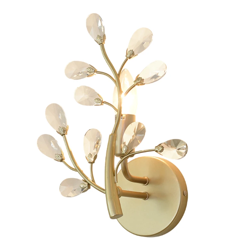 Современные прикроватные хрустальные светильники для балкона настенные отеля