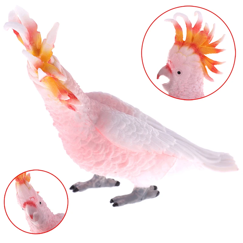 1 шт. пластиковая модель сделай сам имитация какаду животного домашний декор