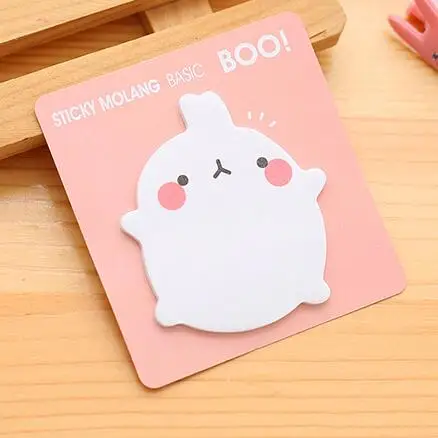 1 шт./лот MOLANG POINT Новинка Kawaii Potato Rabbit дизайн блокнот для записей сообщение Примечание подарок офисные школьные принадлежности