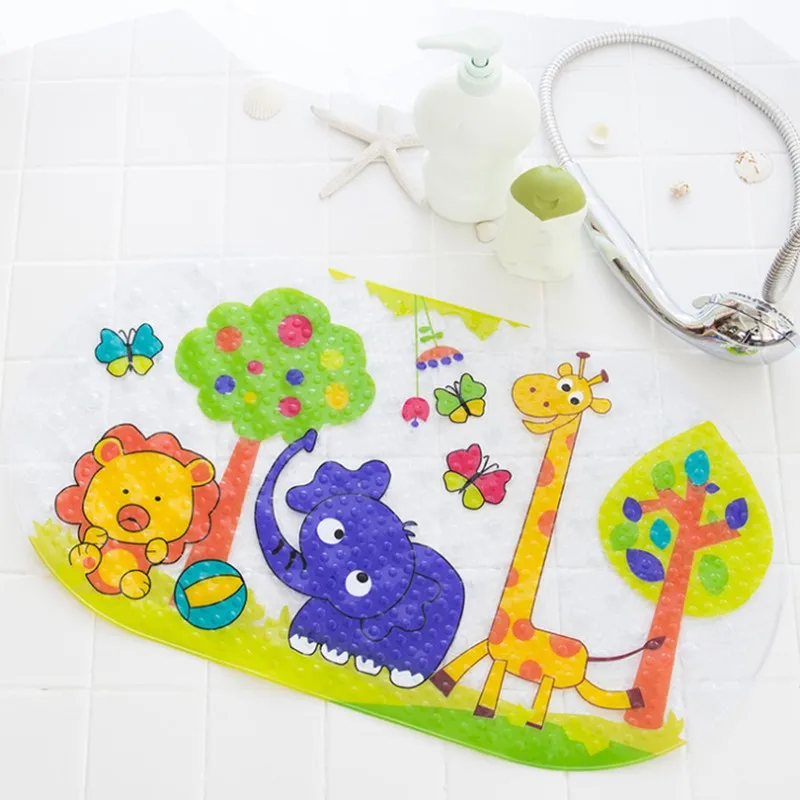 

High Quality Cartoon Animal Shape PVC Non- Slip Bath Mat Bathtub Mat Shower Mat