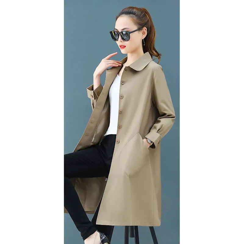 Женская Длинная ветровка тонкая куртка для мужчин и женщин новинка весны осени