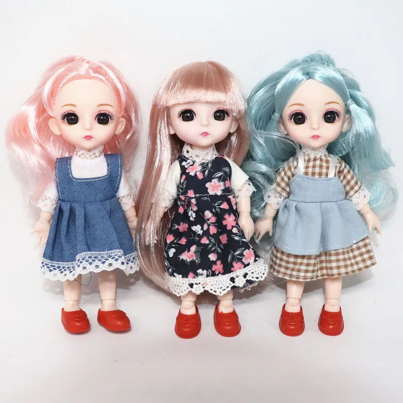 Новинка шарнирная кукла 16 см с 13 подвижными суставами высококачественное платье