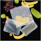 Силиконовые контейнеры для хранения пищевых продуктов, Многоразовые Пакеты на молнии, пакеты для хранения свежих продуктов