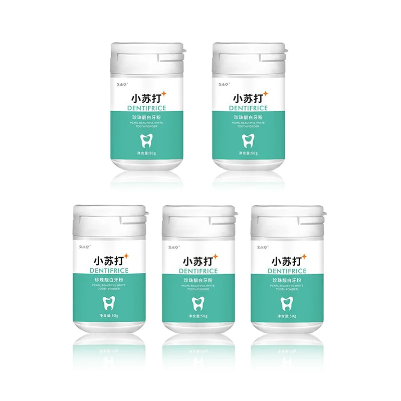 

5PCS/SET Soda Teeth whitening Powder for Remove Smoke Stains Coffee Stains Tea Stains Fresh Breath Bad Breath
