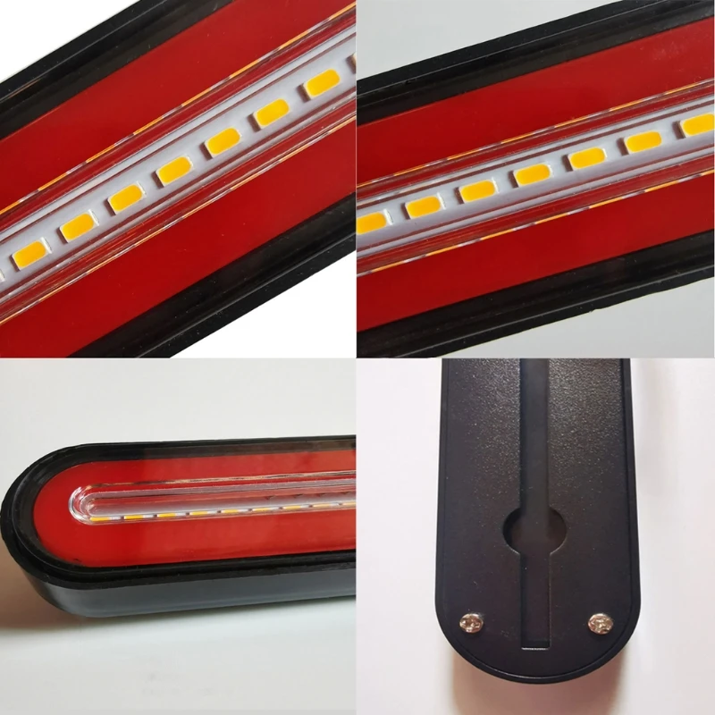 1Pcs Super bright 24V Trailer LED Taillight Neon Lamp RV Stop Flowing Turn Signal Brake Rear Tail Li A70F | Автомобили и