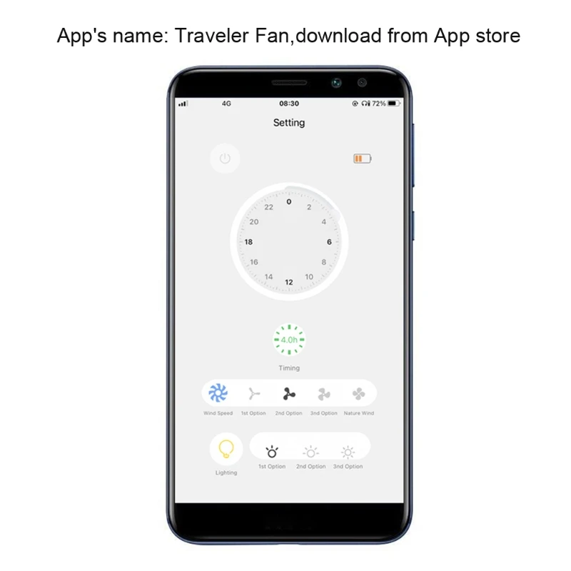 7 дюймов 8000 мА/ч USB Перезаряжаемые потолочный навес вентилятор мобильного