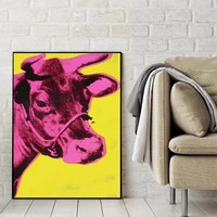 colorful cow andy warhol animal diamond painting 5d crystal art full drill cross stitch mosaic rhinestones embroidery home decor