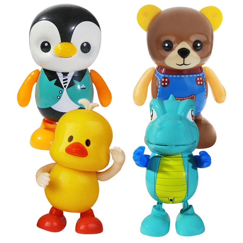 

Electric Dancing Little Yellow Duck Robot Penguin Dinosaur Light Music Dancing Children's Toy Best Christmas Gift For Your Kids
