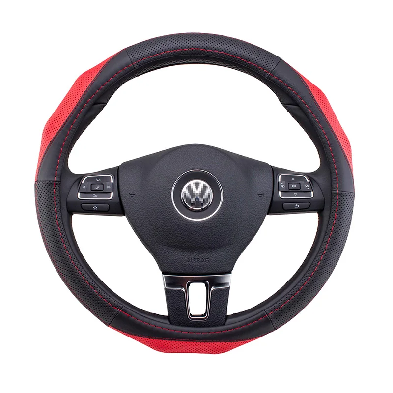 Чехол на руль из натуральной кожи оплетка чехол для автомобиля универсальный