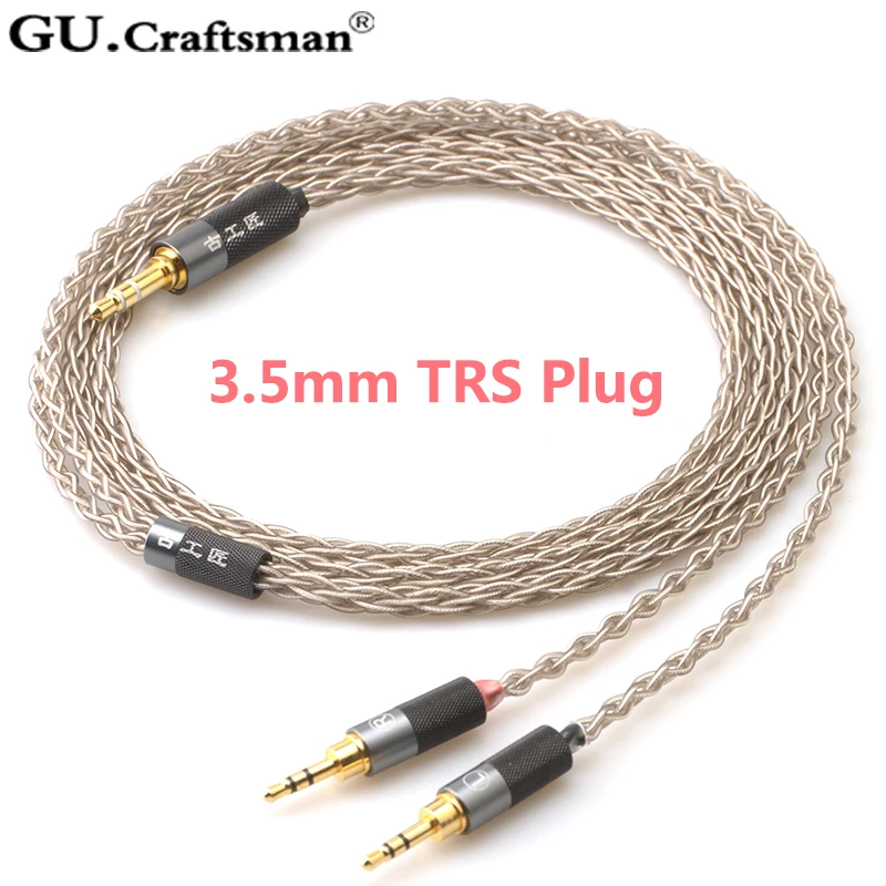 GUcraftsman 6n серебристый для HIFIman HE400s HE1000 v2 Edition X V2 HE1000 EDX 3,5 мм/2,5 мм/4,4 мм кабель для наушников