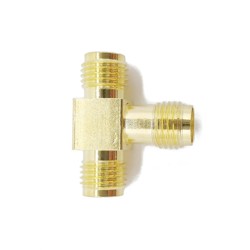 Гнездо SMA два женский тройной T радиочастотный адаптер Jack двойной разъем 3 х