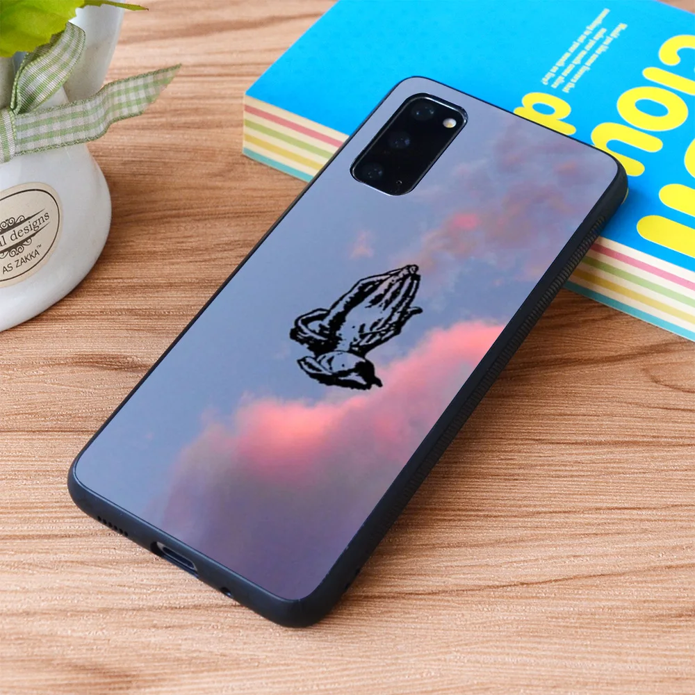 

For Samsung Galaxy DRAKE PRAY HANDS Soft TPU border Samsung Galaxy Case