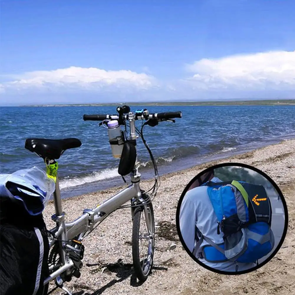 

HiMISS LED Wireless Safety Turn Signal Light Vest for Bicycle Riding Night Warning Guiding Light