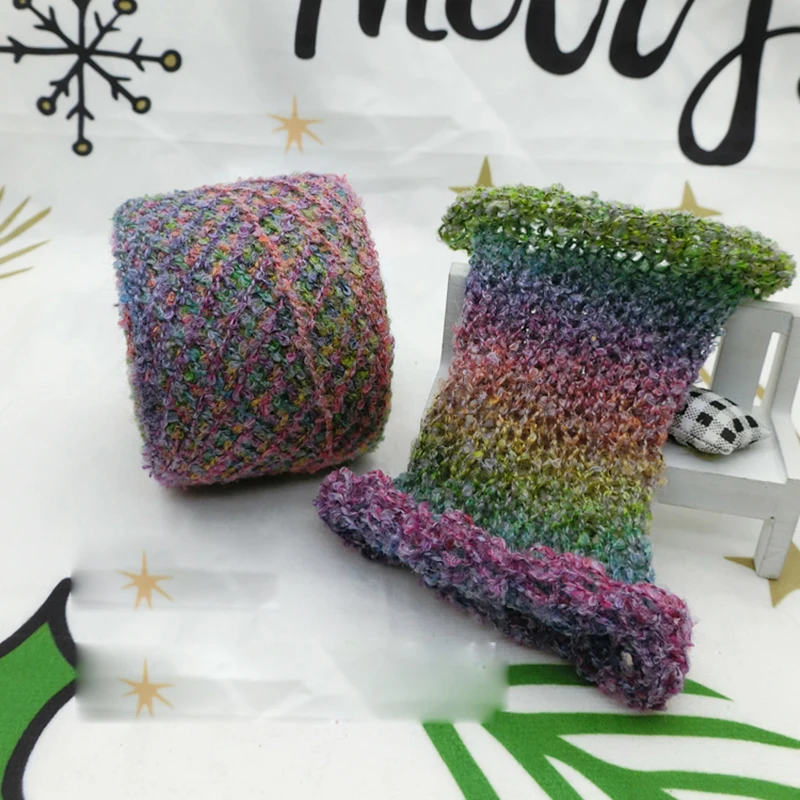 Пряжа из мягкой радужной шерсти 500 г/шарик пряжа для вязания крючком космическая