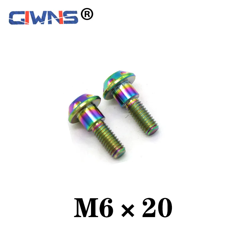 

Cycling MT09 Titanium alloy bicycle screw TC4 GR5 M6 20
