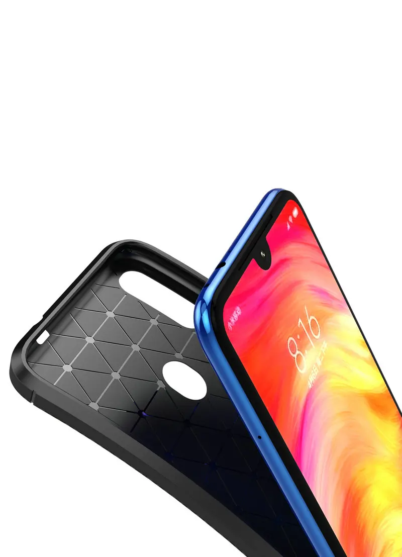 Чехол для Huawei Honor 9X STK LX1 роскошный мягкий силиконовый чехол из углеродного