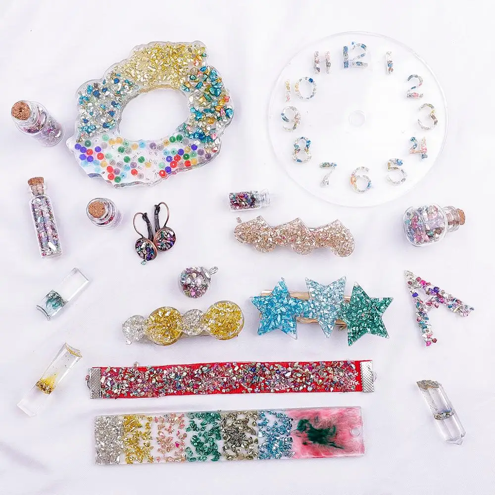 NiceBeads 2-4 мм 25 г/лот многоцветные смешанные камни для ногтей из дробленого стекла
