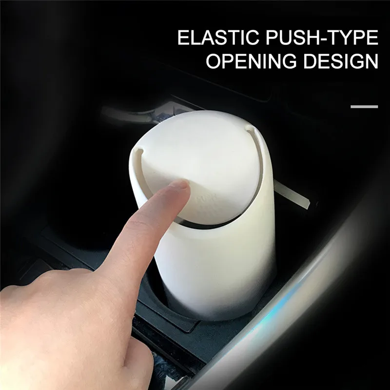 Car Trash Can Accessories Mini Version of The Garbage Bin Debris Sorting Box Flip Hanging Ornaments Storage Decoration | Автомобили и