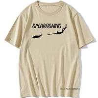 cool sperfishing freediving spearfish print t shirt men o neck t shirt short sleeve shirt casual tshirt tee tops