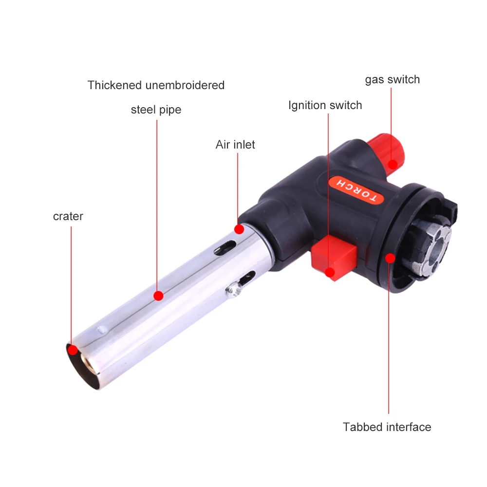 Факельный пистолет Blowtorch Тип карты газовый реактивный пистолет воспламенитель для барбекю Тип карты выпечки пистолет мини-Сварочная горелка пламя пистолет газовые горелки