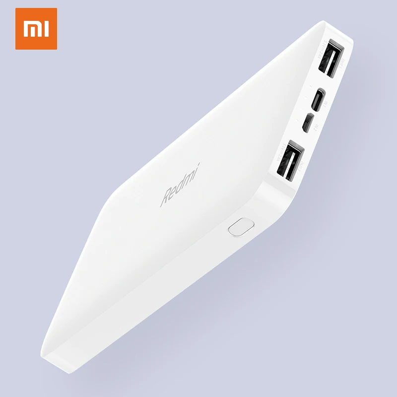 Xiaomi Redmi 10000 мАч Внешний аккумулятор USB повербанк внешний зарядное устройство