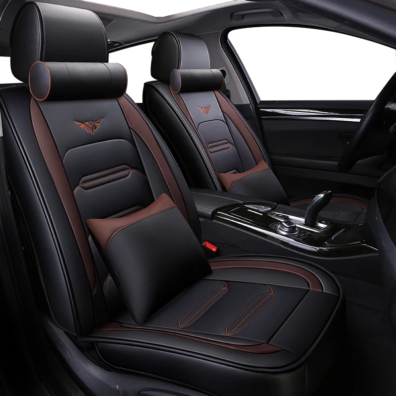 Автомобильные чехлы ZHOUSHENGLEE на сиденья из экокожи для ford escape gentra lacetti lanos fiesta sedan edge
