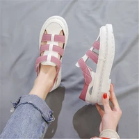 womens flat sandals summer open sandals flat roman university sandals white blue pink size 35 40 new 2021