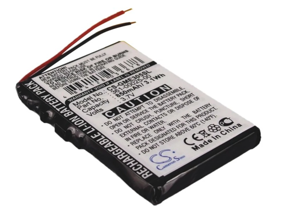 

Cameron Sino 850mAh Battery for Garmin Edge 305, 361-00025-00