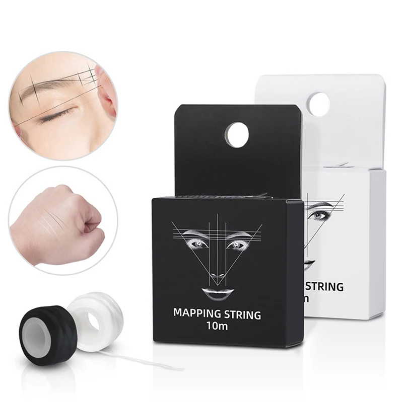 

10m Microblading Mapping String Eyebrow Marker Thread Tattoo Brows Point Tattoo Packing list is 1x pre-ink mapping string