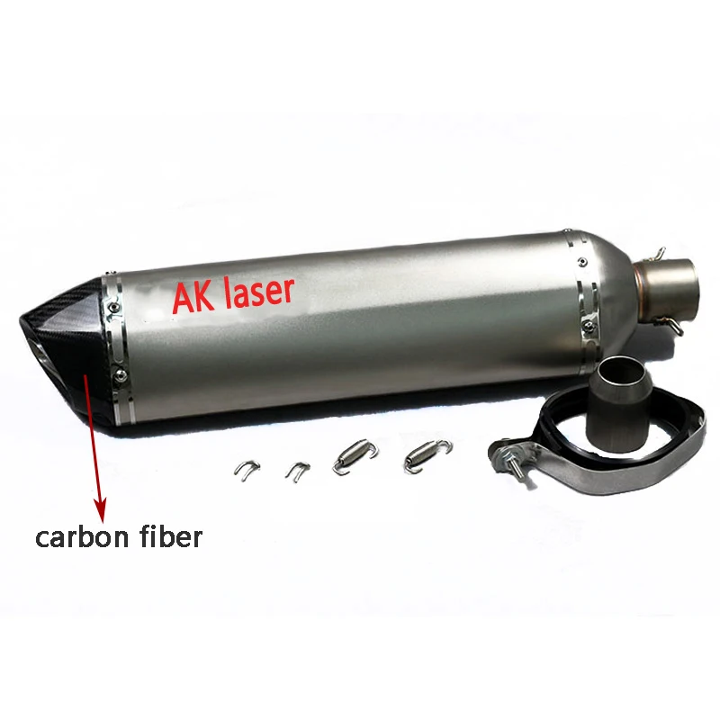 51 мм универсальный глушитель выхлопной трубы мотоцикла труба мото велосипед ямы