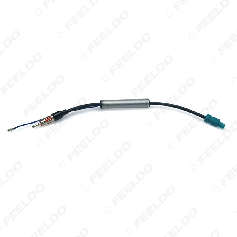 Автомобильная антенна FEELDO со штекером для установки радио с адаптером усилителя