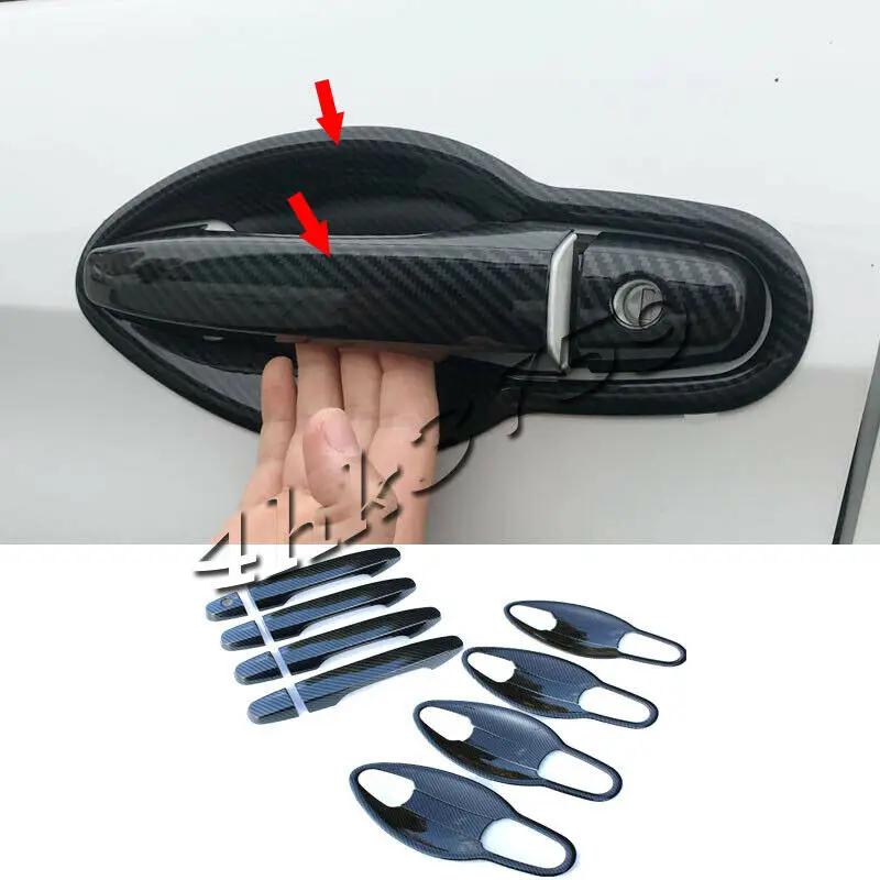

Carbon Fiber Look Handle&Door Bowl Moulding Trim Set For Honda CR-V 2012-2016 Auto parts Car modification