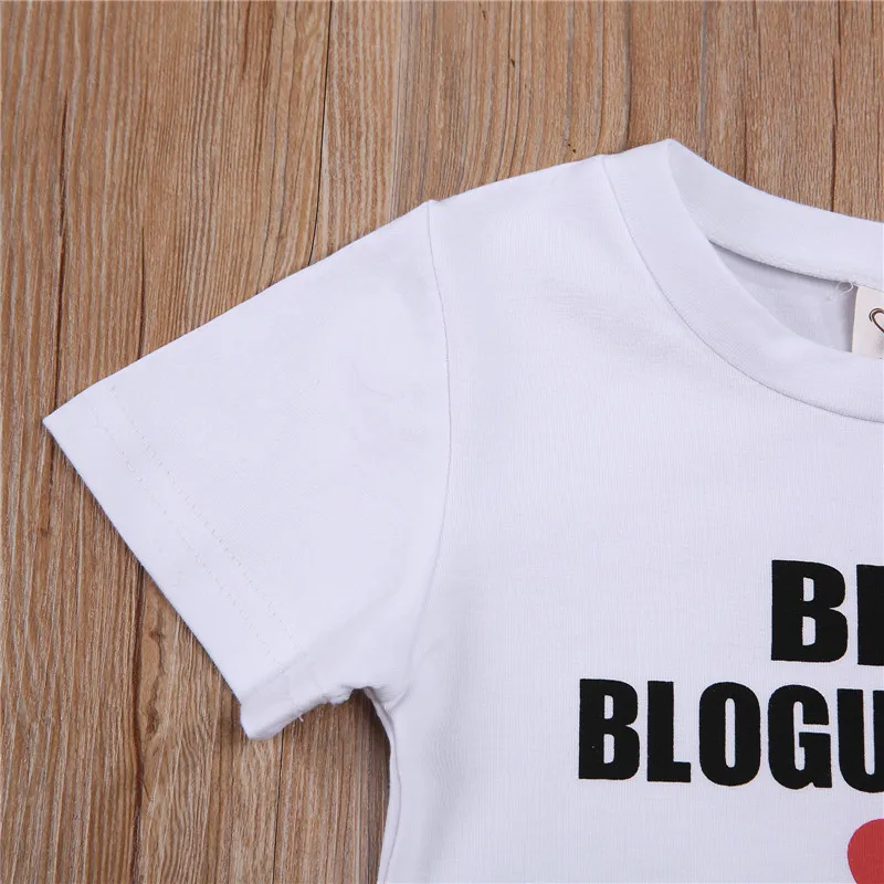 Сарафан для маленьких девочек футболка с короткими рукавами и буквами топы